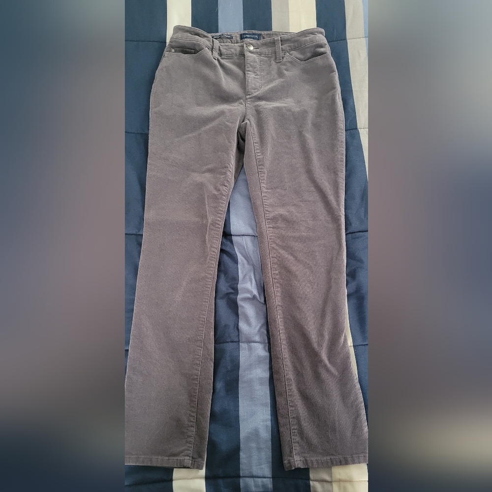 Charter Club Gray Women's Corduroy Pants - Size 6P